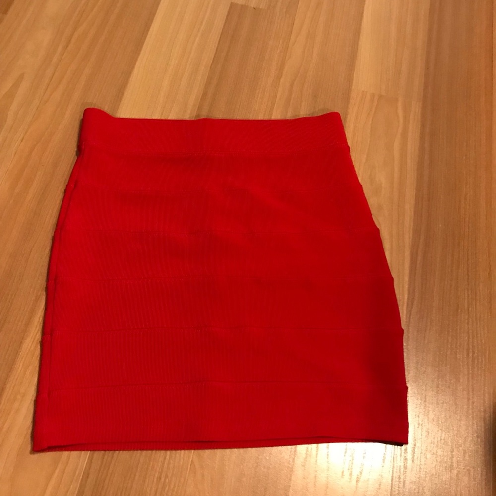 Red skirt
